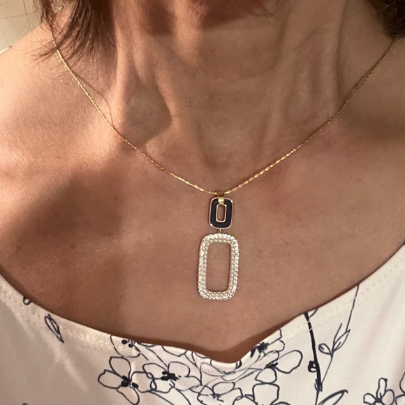 Rectangular Bar Necklace - Picture 7 of 8